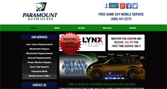Desktop Screenshot of paramountautoglass.net