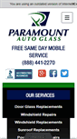 Mobile Screenshot of paramountautoglass.net